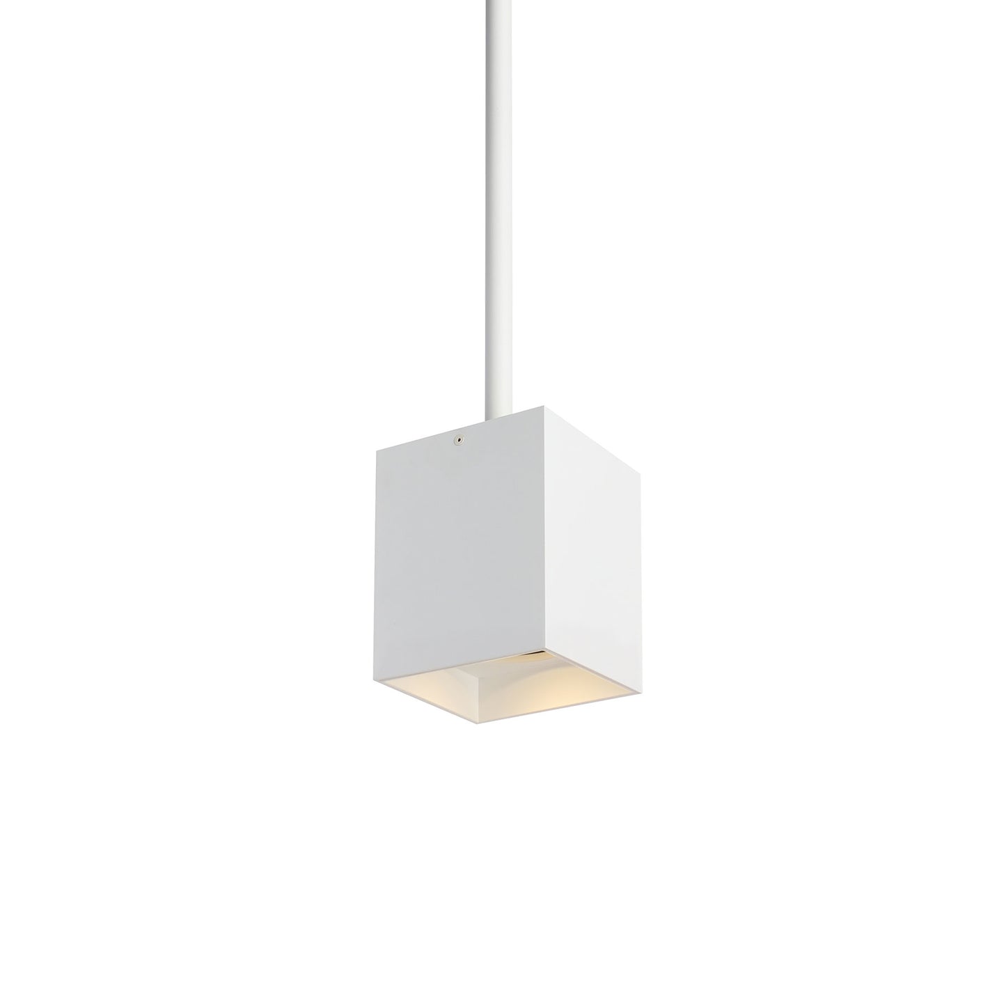 Visual Comfort Architectural 700TDEXOP64830WW-LED927 Sean Exo 6 Inch Pendant, Length 48”, Color Temperature 2700K, Beam Angle 30°, Matte White / White Finish