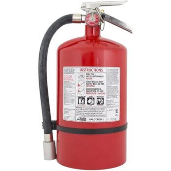 Kidde Pro Plus 15.5HM Halotron 15.5lb Fire Extinguisher, Rechargeable with Wall Hook