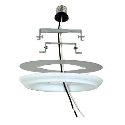 Westinghouse Lighting 0101100 recessed light converter with adjustable bar and white medallion