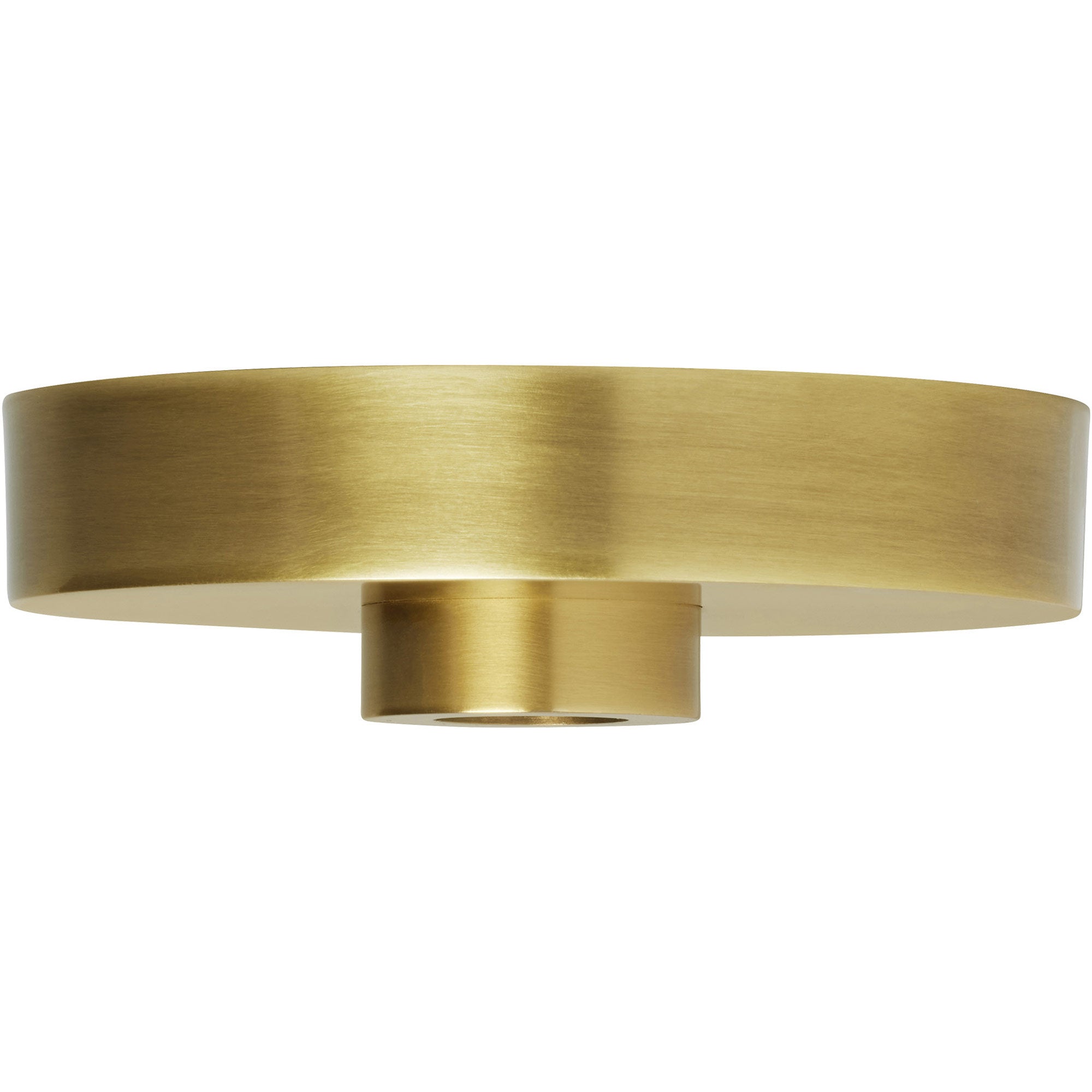 Visual Comfort Architectural 700SHLCNPY5NB Line Voltage 5 Inch Shallow Canopy, Natural Brass Finish
