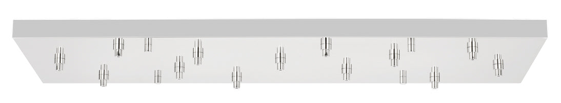 Visual Comfort Architectural SLCH574N Rectangular Multiport Canopy, 13-Lights, Polished Nickel Finish