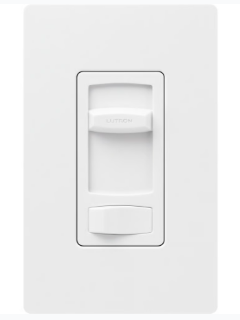 Lutron CTELV-303P-WH Skylark Contour LED+ Dimmer, 300W 1 Pole 3-way Dimmer Switch, White Finish