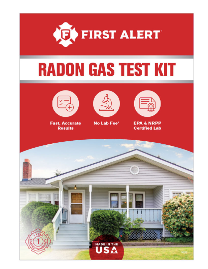 BRK First Alert RD1 Home Radon Gas Test Kit, First Alert