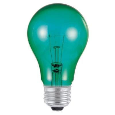 Westinghouse Lighting 0344400 25 Watt A19 Transparent Green Incandescent Light Bulb