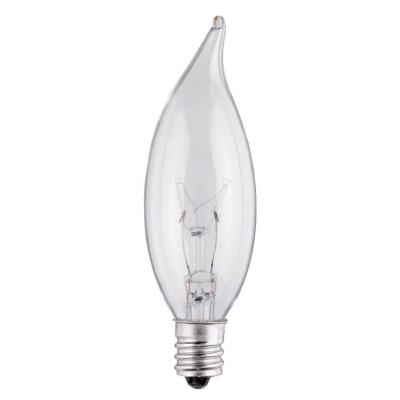 Westinghouse Lighting 0377400 25 Watt CA8 flame tip clear incandescent light bulb