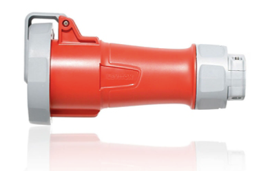 Leviton 420C6WLEV LEV Series IEC Pin & Sleeve Connector, Red Finish