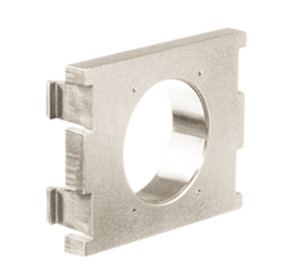Leviton 41297-2PI Mos Passthrough Module, 1.5 Units High, Ivory Finish