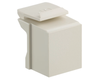 Leviton 41084-BI QuickPort Blank Insert, 10-Pack, Ivory Finish