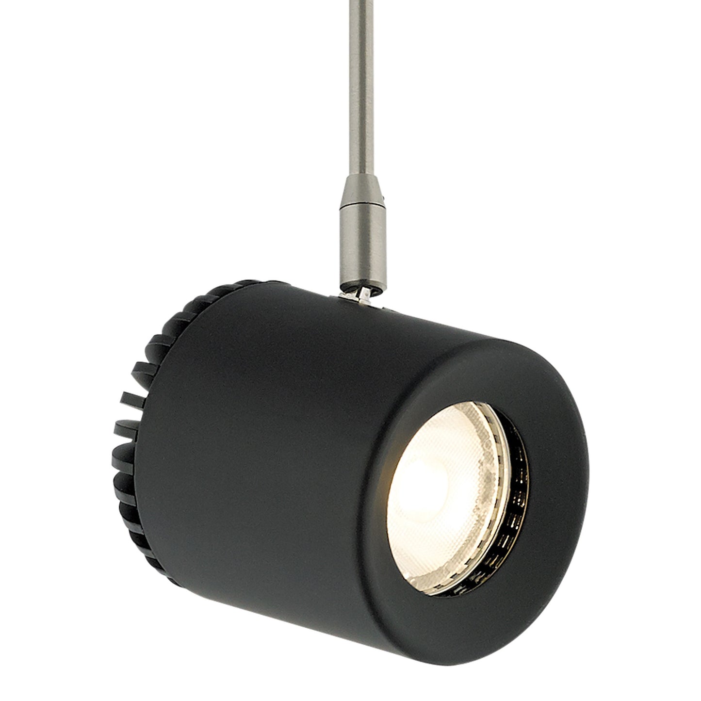 Visual Comfort Architectural 700FJBRK8273506B Modern 6” Sean Lavin LED Freejack Burk Head Track Ceiling Light, Color Temperature 2700K, Beam Spread 35°, 80 CRI, Black / Satin Nickel Finish