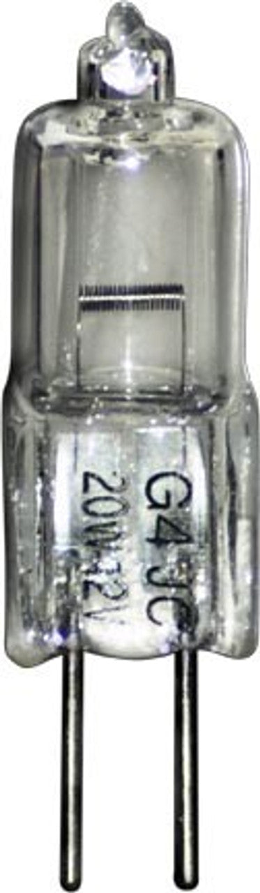 Dabmar Lighting DL-JC20/G5.3 JC Type Halogen Lamp With G5.3 Base, Wattage 20W, Voltage 12V, White