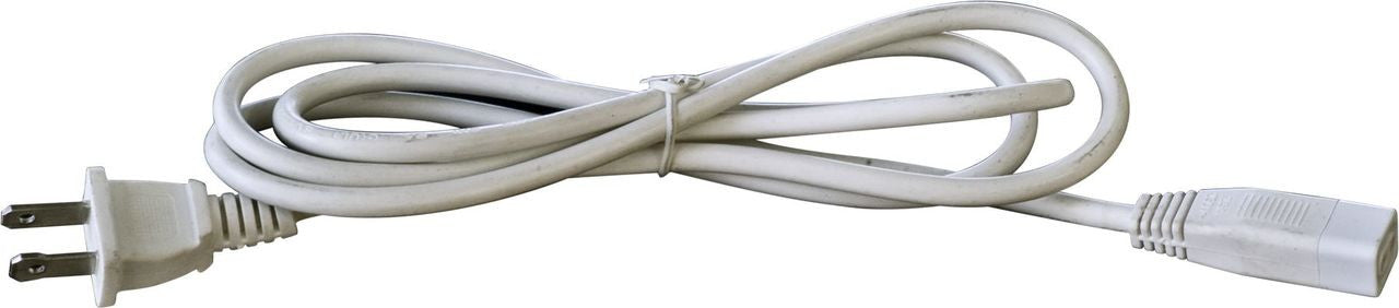 Dabmar Lighting DUF-CORD/LED1 White Power Cord for DUF30/LED and DUF32/LED, Voltage 120V