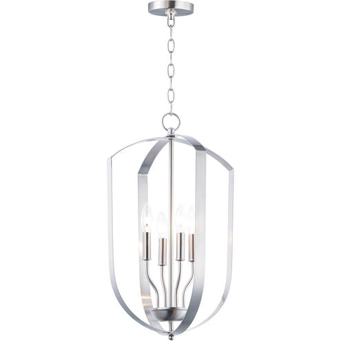 Maxim Lighting 10034SN Provident 4 Light 15 inch Satin Nickel Chandelier Ceiling Light