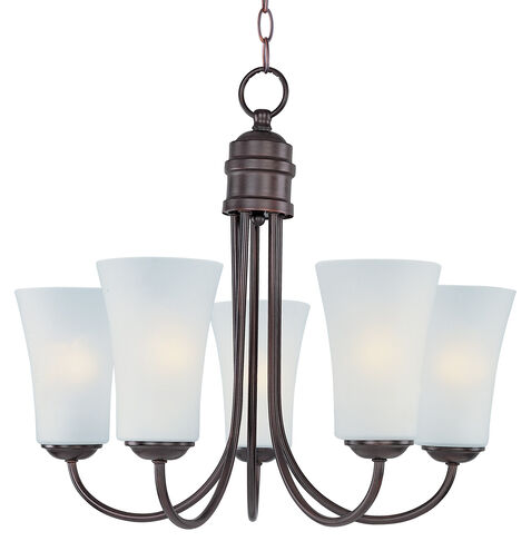 Maxim Lighting 10045FTOI Logan 5 Light 20 inch Oil Rubbed Bronze Chandelier Ceiling Light