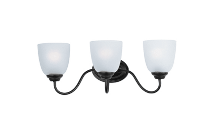 Maxim Lighting 10073FTBK Stefan 3 Light 22 inch Black Bath Vanity Wall Light