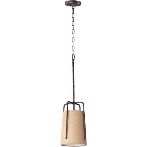 Maxim Lighting 10198BROI Pitchfork 1 Light 9 inch Oil Rubbed Bronze Single Pendant Ceiling Light