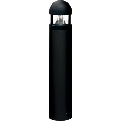 Dabmar Lighting D800-L12-40K-B G24 LED Powder Coated Cast Aluminium Clear Bollard Light, Wattage 12W, Color Temperature 40K, Voltage 120V-277V, Black