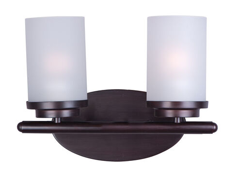 Maxim Lighting 10212FTOI Corona 2 Light 12 inch Oil Rubbed Bronze Bath Vanity Wall Light