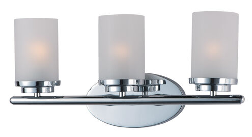 Maxim Lighting 10213FTPC Corona 3 Light 19 inch Polished Chrome Bath Vanity Wall Light