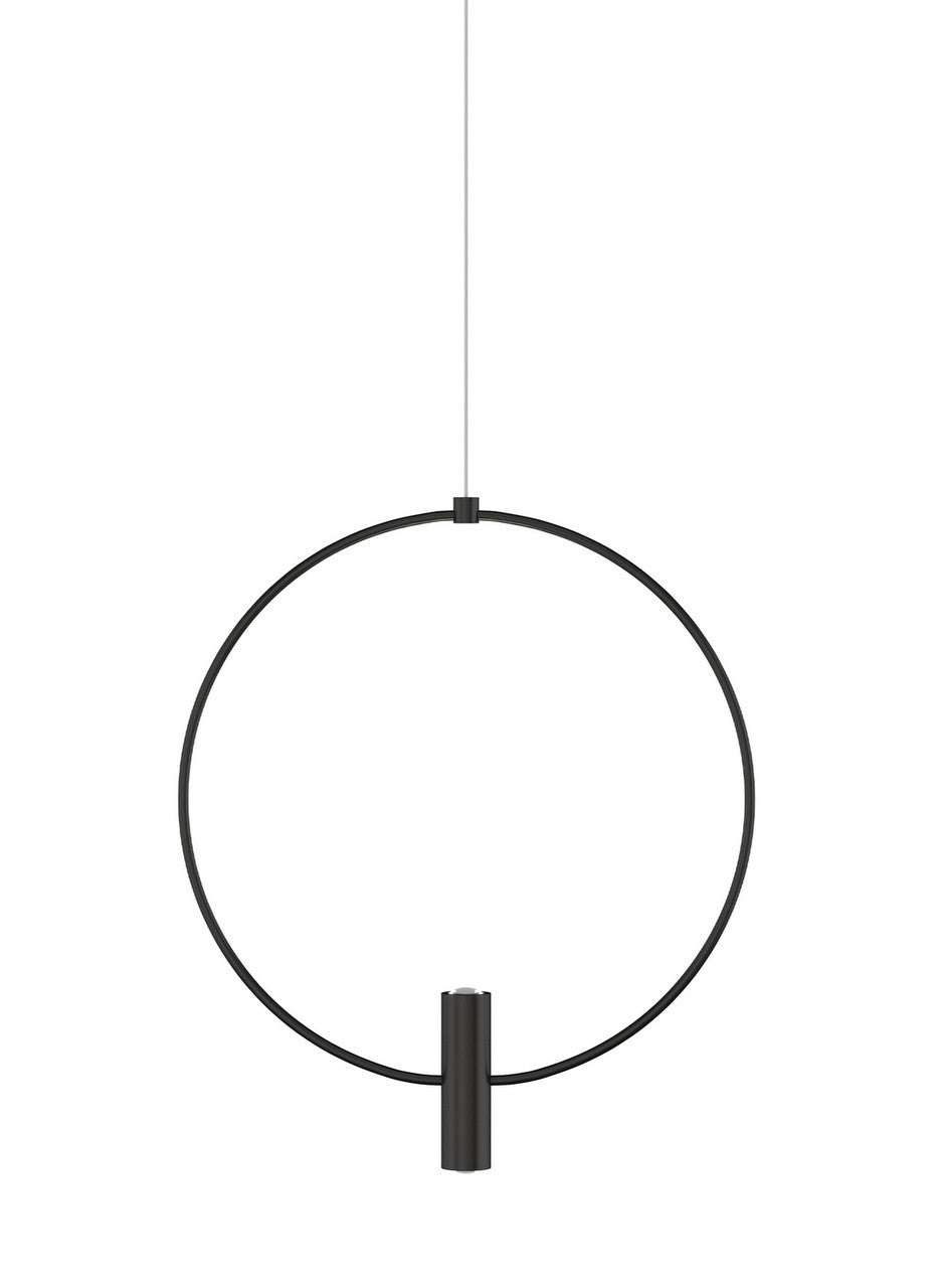 Visual Comfort Modern Collection 700FJLAY13B-LED930 Mini Layla 13" LED Low-Voltage Pendant Nightshade Black