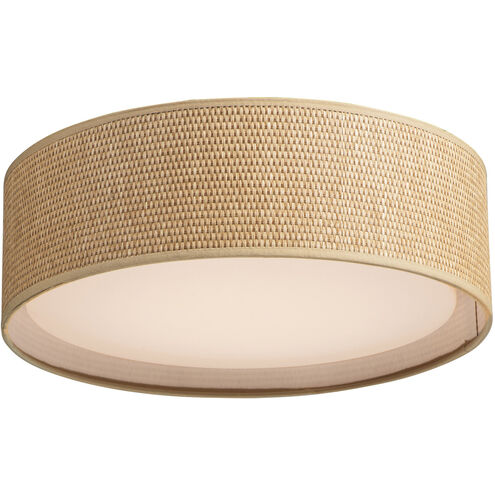 Maxim Lighting 10220GC Prime LED 16 inch Flush Mount Ceiling Light in Grass Cloth