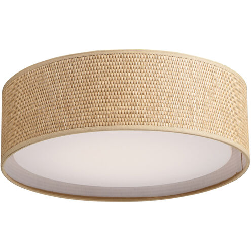 Maxim Lighting 10230GC Prime LED 16 inch Flush Mount Ceiling Light Grass Cloth