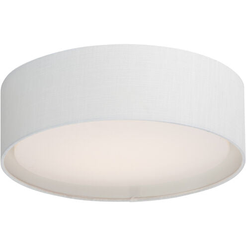 Maxim Lighting 10230WL Prime LED 16 inch Flush Mount Ceiling Light White Linen