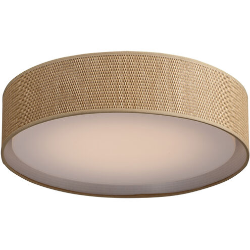 Maxim Lighting 10232GC Prime LED 20 inch Flush Mount Ceiling Light Grass Cloth