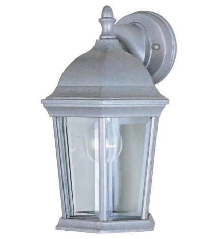 Maxim Lighting 1024PE Builder Cast 1 Light 12 inch Pewter Outdoor Wall Mount Light
