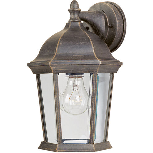 Maxim Lighting 1024RP Builder Cast 1 Light 12 inch Rust Patina Outdoor Wall Mount Light