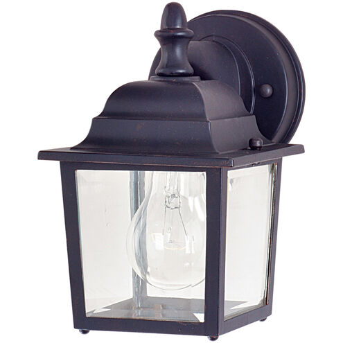 Maxim Lighting 1025EB Builder Cast 1 Light 9 inch Empire Bronze Outdoor Wall Mount Light