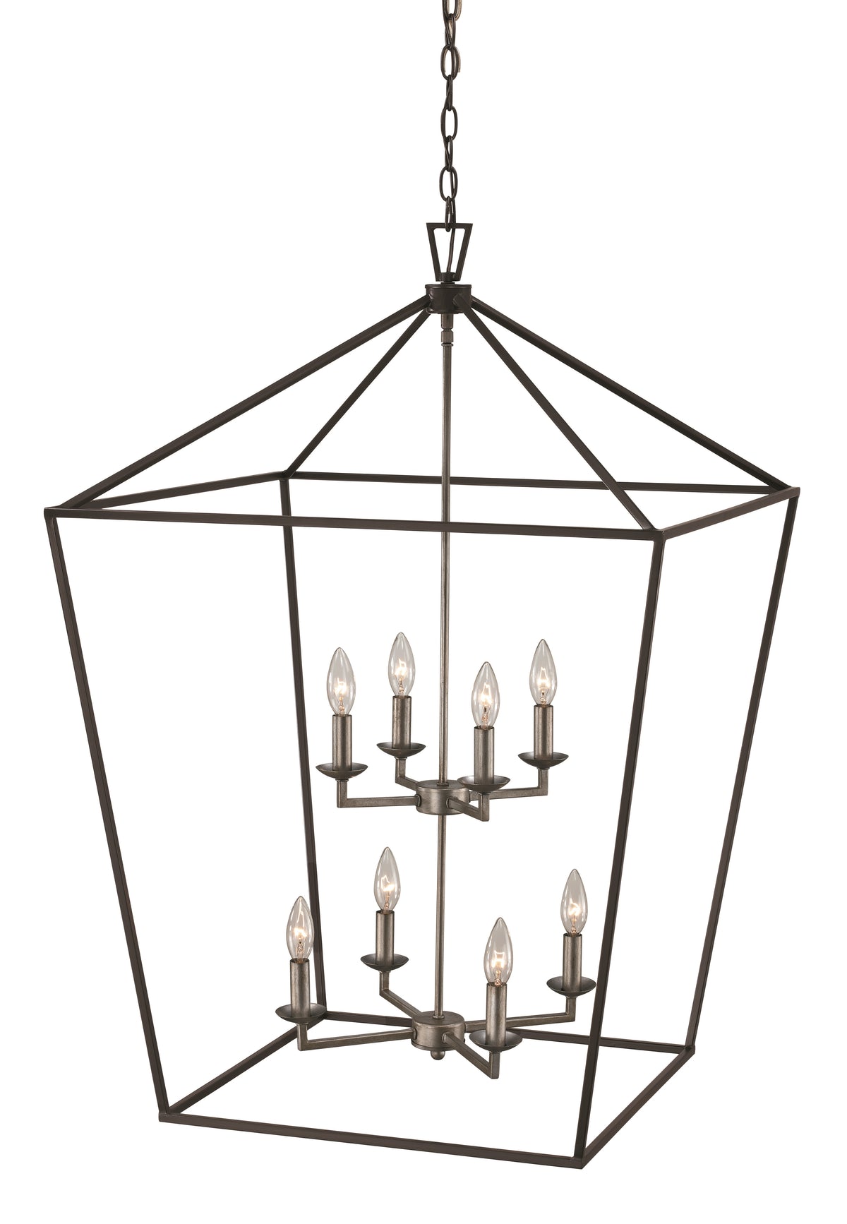 Trans Globe Lighting 10265 PC Lacey 8 Light 26 inch Polished Chrome Pendant Ceiling Light