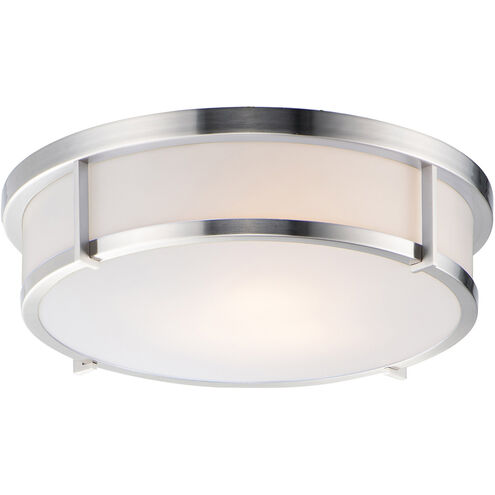 Maxim Lighting 10270WTSN Rogue 3 Light 17 inch Satin Nickel Flush Mount Ceiling Light