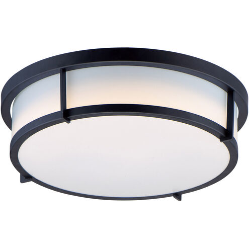 Maxim Lighting 10272WTBK Rogue 2 Light 13 inch Black Flush Mount Ceiling Light