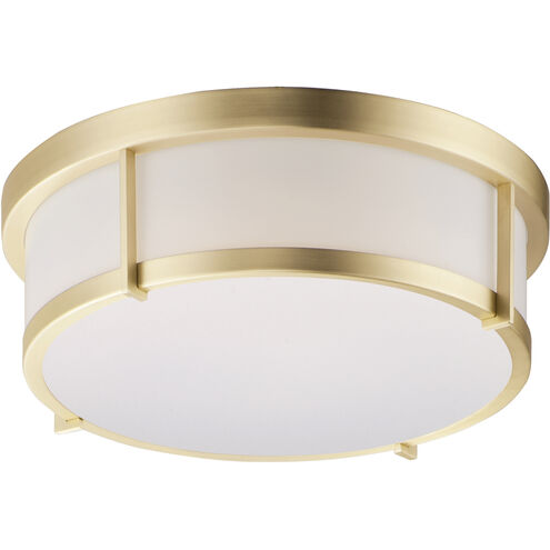 Maxim Lighting 10273WTSBR Rogue LED 13 inch Satin Brass Flush Mount Ceiling Light