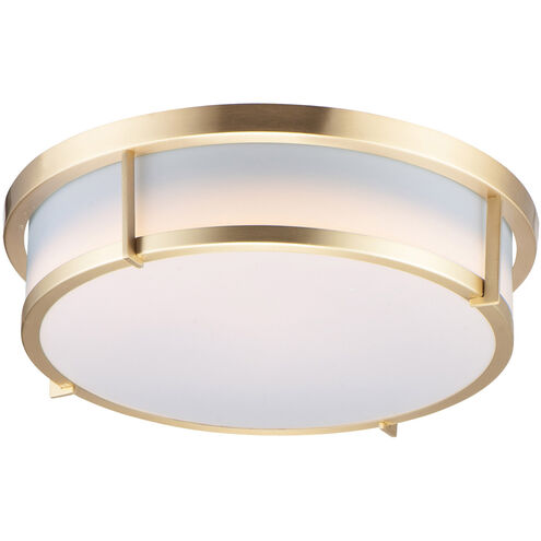 Maxim Lighting 10274WTSBR Rogue LED 17 inch Satin Brass Flush Mount Ceiling Light