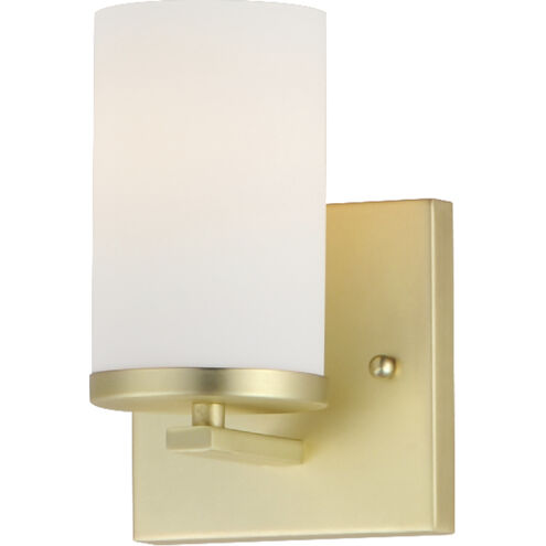 Maxim Lighting 10281SWSBR Lateral 1 Light 5 inch Satin Brass Wall Sconce Wall Light