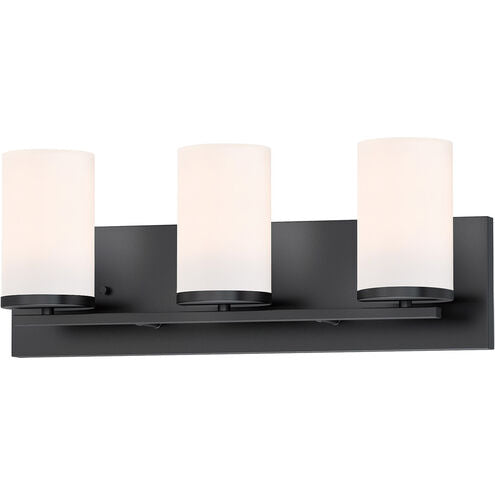 Maxim Lighting 10283SWBK Lateral 3 Light 20 inch Black Bath Vanity Wall Light