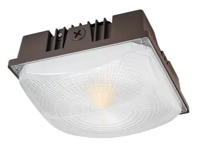 Keystone KT-CLED40-S1-850-VDIM 8-in LED Canopy Light, Wattage 40W, Lumens 5600 lm, Voltage 120V-277V, Color Temperature 5000K, Bronze