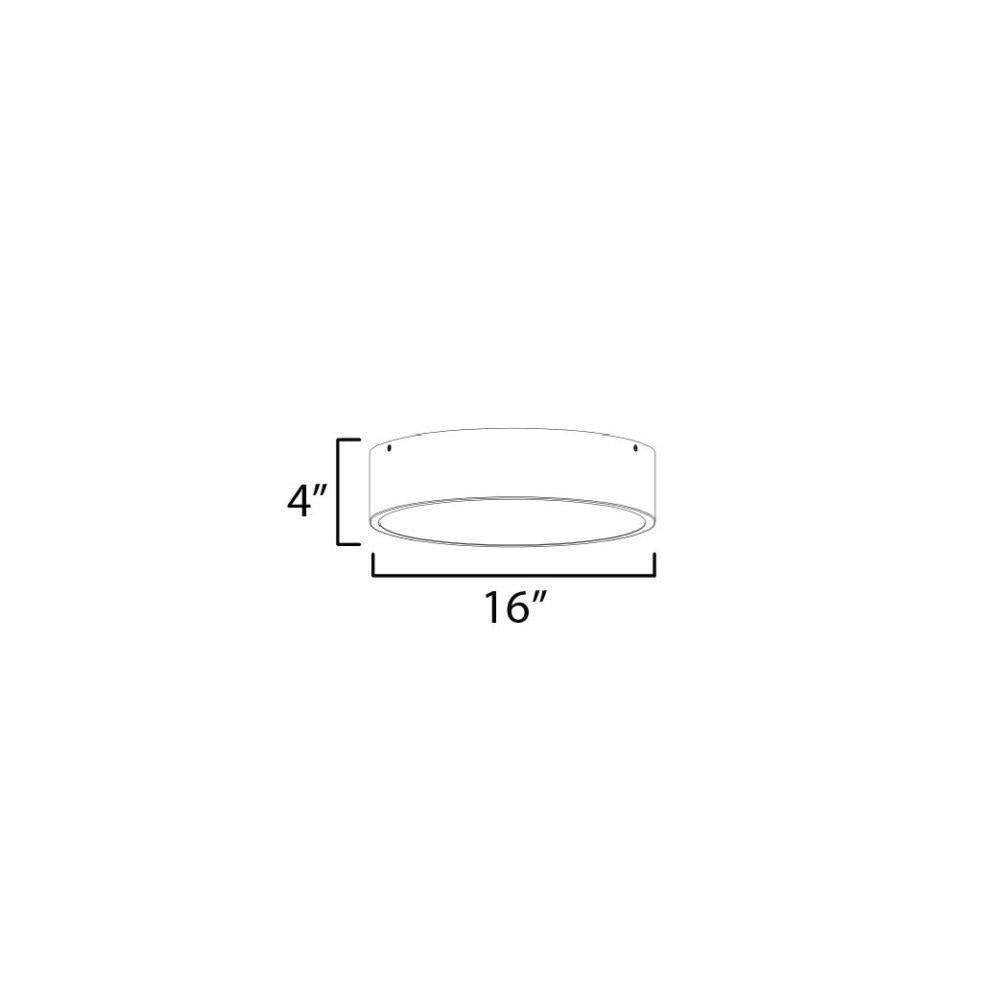 Maxim Lighting 10496WTSN Tommy 3 Light Flush Mount Ceiling Light Dimensions 4 Inch Tall 16 Inch Wide