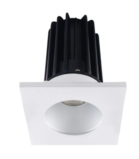 Lotus LED Lights LED-2-S8W2-5CCT-2RRAK-2STWH-60D 2 inch Recessed Downlight LED, Wattage 8W, Multi-Color Temperature, Lumens 600 lm, 60° Beam Angle, Alzak Reflector, Square White Trim