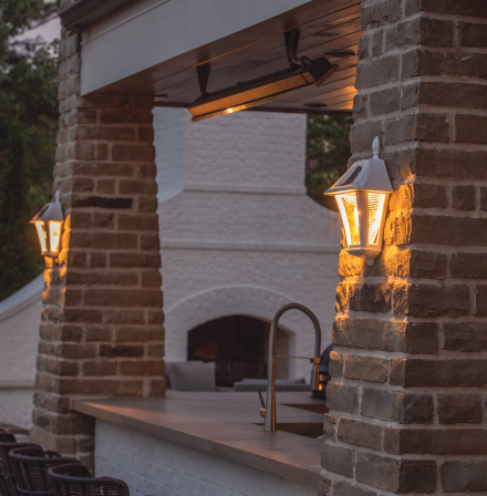 Gama Sonic 105BP250240 Baytown II Sconce Solar Lamp – Set of 2 - White