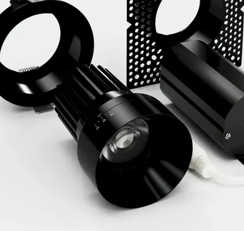 American Lighting RHYM-DL3R-15-110-FLT-5CCT-BK 3-in Rhyme Downlight, Flat Round, Wattage 15W, Voltage 120V, Multi-Color Temperature, Black