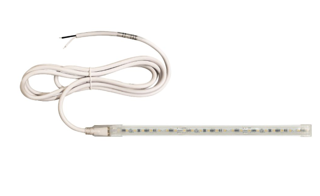 NORA Lighting NUTP13-W4-4-12-927/HW Custom Cut 4-ft 4-in Continuous LED Tape Light 330lm / 3.6W per foot with Mounting Clips and 8' Hardwired Power Cord, Voltage 120V, Color Temperature 2700K