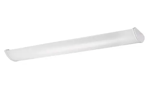 Keystone KT-CWLED44PS-4-8CSA-VDIM 4-ft LED Curved Wrap Fixture, Selectable Wattage, Voltage 120V-277V, Multi-Color Temperature, White