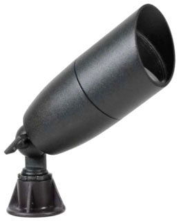 ORBIT 1081-VG 75W Cast Aluminum Hooded Bullet Landscape Light, Verged Green Finish