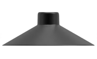 EnvisionLED PL-H-ALM-BL-TR Path Light Cap Traditional, Aluminum, Black