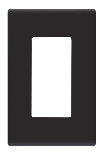 SensorWorx SWX-199-SL-BK Screwless Wall Plate, Black Finish