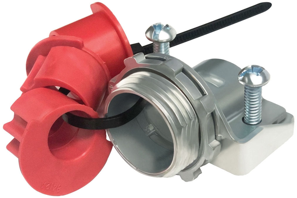 Arlington 8413 AC/MC/Flex Connector, 1-1/4", (3) End Stops, Zinc Die Cast 20 Pack