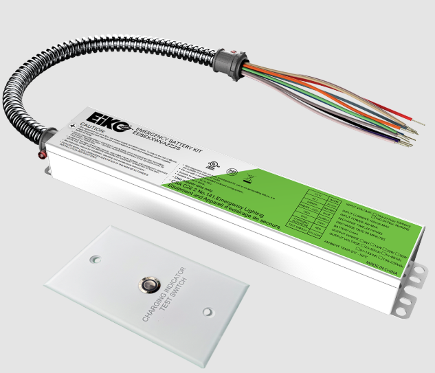 Eiko EEBE15WUA050S Emergency Battery External, Wattage 15W, Voltage120-277VAC. 25-50VDC, CEC Compliant