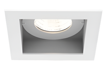 Eurofase Lighting TGO1STL02RF1527WCL Tango LED 1 Light Square Trimless Recessed Fixed, Wattage 15W, Color Temperature 2700K, Beam Angle Wide 38°, Clear Diffuser, White Finish